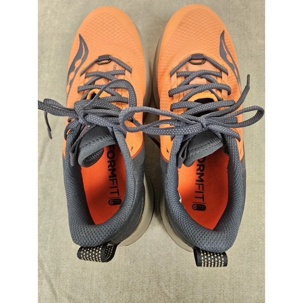 Saucony Xodus Ultra Womens 7 Orange Navy Trail Running Shoes S10734-16 PWRRUN PB